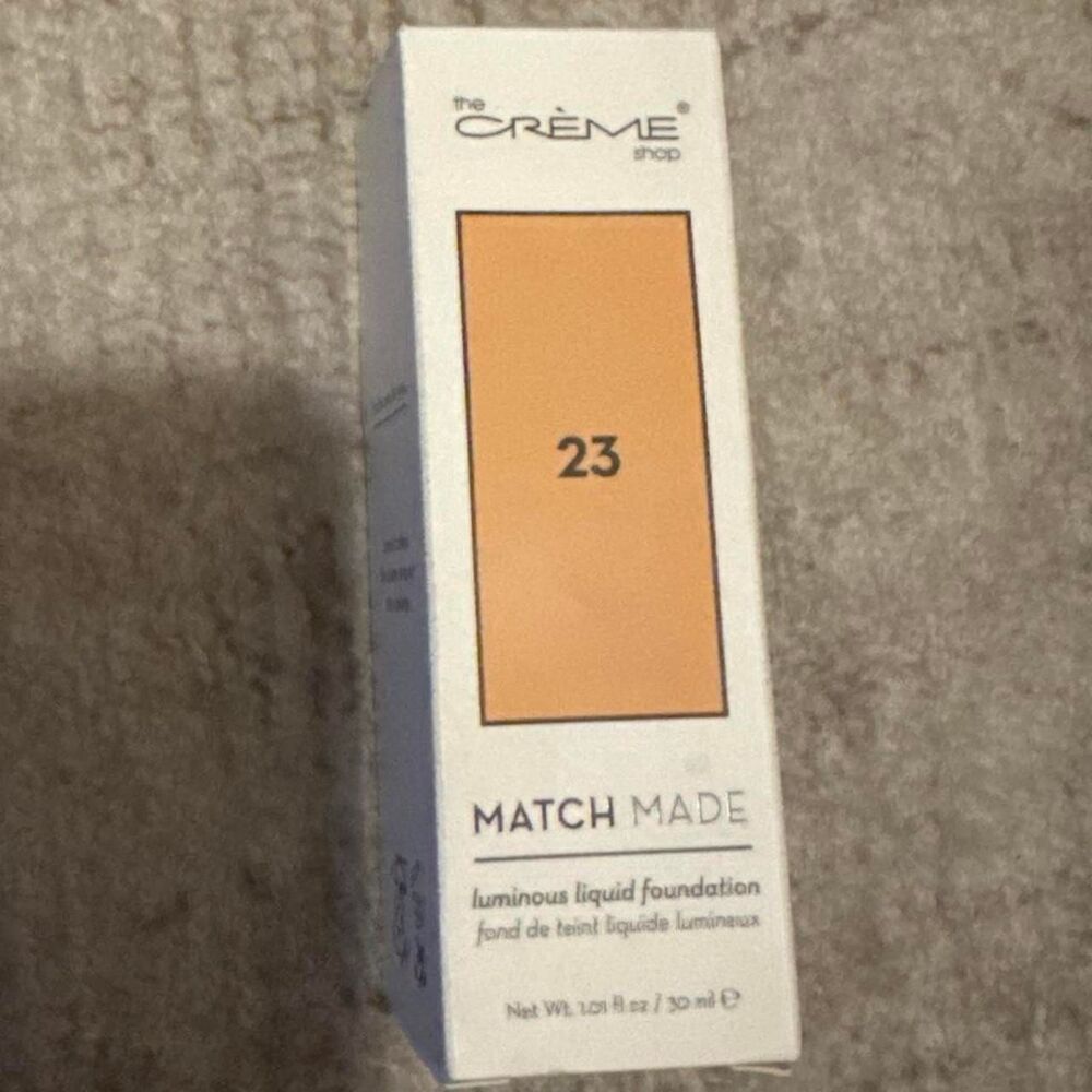 The Crème Shop Match Made Luminous Liquid Foundation in shade 23